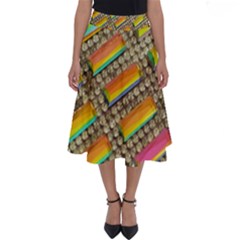 Colors Color Live Texture Macro Perfect Length Midi Skirt