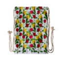 Rose Pattern Roses Background Image Drawstring Bag (Small) View2