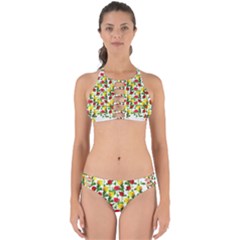 Rose Pattern Roses Background Image Perfectly Cut Out Bikini Set