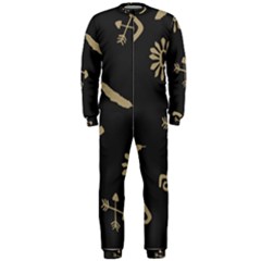 Pattern Seamless American Culture Onepiece Jumpsuit (men) 