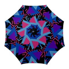 Memphis Pattern Geometric Abstract Golf Umbrellas by Sapixe