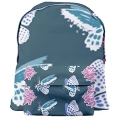 Butterfly Pattern Dead Death Rose Giant Full Print Backpack