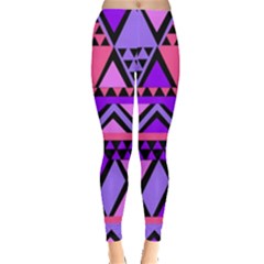 Seamless Purple Pink Pattern Leggings  by Sapixe