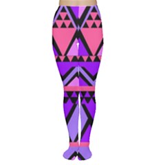 Seamless Purple Pink Pattern Tights by Sapixe