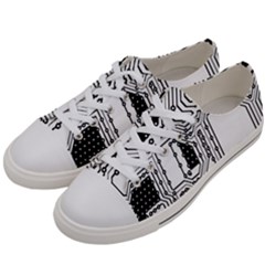 Seamless Pattern Texture Background Women s Low Top Canvas Sneakers