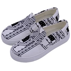 Seamless Pattern Texture Background Kids  Canvas Slip Ons