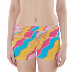 Cake Color Palette Painting Boyleg Bikini Wrap Bottoms