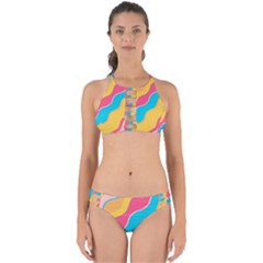 Cake Color Palette Painting Perfectly Cut Out Bikini Set by Sapixe