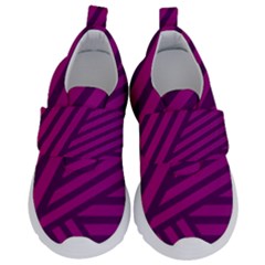 Pattern Lines Stripes Texture Velcro Strap Shoes
