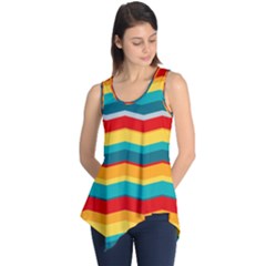 Retro Colors 60 Background Sleeveless Tunic