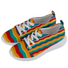 Retro Colors 60 Background Women s Lightweight Sports Shoes