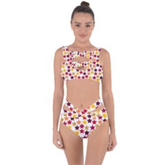 Background Abstract Bandaged Up Bikini Set 