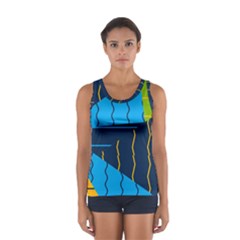 Background Wallpaper Colors Color Sport Tank Top  by Sapixe