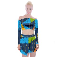 Background Wallpaper Colors Color Off Shoulder Top With Mini Skirt Set