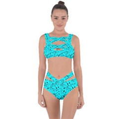 Pattern Flowers Flower Texture Bandaged Up Bikini Set 