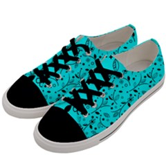 Pattern Flowers Flower Texture Men s Low Top Canvas Sneakers