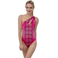 Background Pattern Pink Wallpaper To One Side Swimsuit