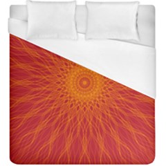 Background Rays Sun Duvet Cover (king Size)