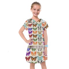 Butterfly 1126264 1920 Kids  Drop Waist Dress by vintage2030