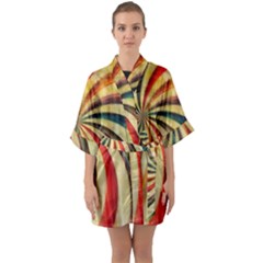Abstract 2068610 960 720 Quarter Sleeve Kimono Robe by vintage2030