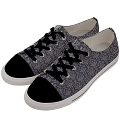 Damask 937606 960 720 Men s Low Top Canvas Sneakers by vintage2030