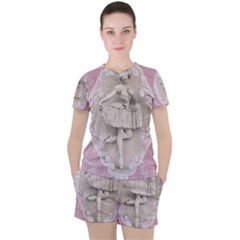 Lady 1112861 1280 Women s Tee And Shorts Set