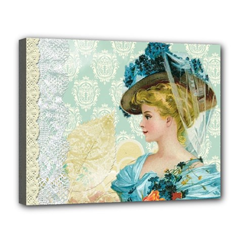 Lady 1112776 1920 Canvas 14  X 11  (stretched)