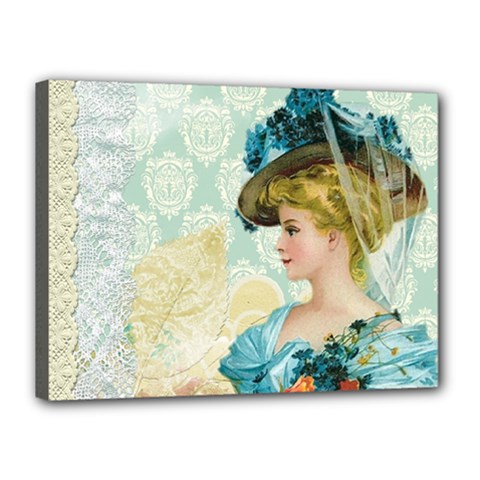 Lady 1112776 1920 Canvas 16  X 12  (stretched)