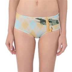 Retro 1107644 1920 Mid-waist Bikini Bottoms