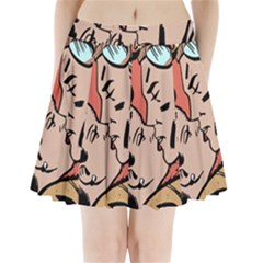 Retrocouplekissing Pleated Mini Skirt