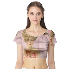 Woman 1079479 1920 Short Sleeve Crop Top