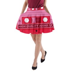 Red Cassette A-line Pocket Skirt by vintage2030