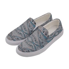 Broccoli Tree Blue Women s Canvas Slip Ons by DeneWestUK