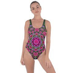 Fantasy Floral Wreath In The Green Summer  Leaves Bring Sexy Back Swimsuit by pepitasart