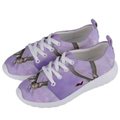 Cute Little Pegasus With Butterflies Women s Lightweight Sports Shoes by FantasyWorld7