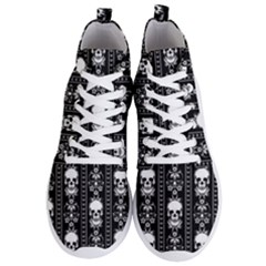 Baroque Skull Men s Lightweight High Top Sneakers by GothikaKiller