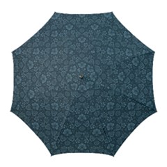 Damask Blue Golf Umbrellas by vintage2030