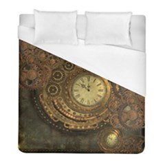 Awesome Steampunk Design, Clockwork Duvet Cover (full/ Double Size) by FantasyWorld7