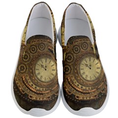 Awesome Steampunk Design, Clockwork Men s Lightweight Slip Ons by FantasyWorld7