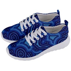 Aboriginal Art - Blue Campsites Men s Lightweight Sports Shoes