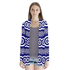 Aboriginal Art - Gathering Drape Collar Cardigan by hogartharts