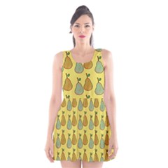 Pears Yellow Scoop Neck Skater Dress