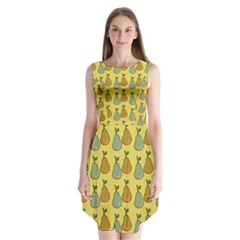 Pears Yellow Sleeveless Chiffon Dress  