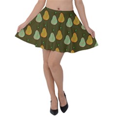 Pears Brown Velvet Skater Skirt