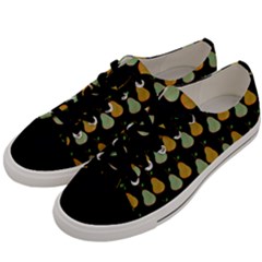 Pears Black Men s Low Top Canvas Sneakers by snowwhitegirl