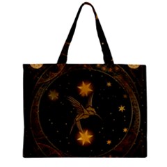 Wonderful Hummingbird With Stars Zipper Mini Tote Bag by FantasyWorld7