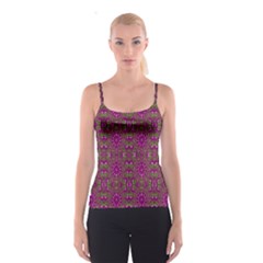 Modern Asian Ornate Pattern Spaghetti Strap Top by dflcprints