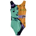 Zombie Retro Girl Kids  Cut-Out Back One Piece Swimsuit View1