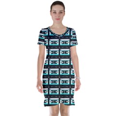 Aqua Cassette Short Sleeve Nightdress