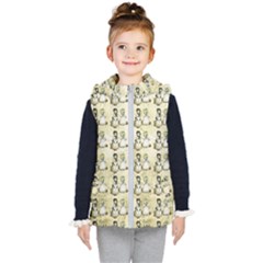 Little Victorian Girls Pattern Kid s Hooded Puffer Vest by snowwhitegirl